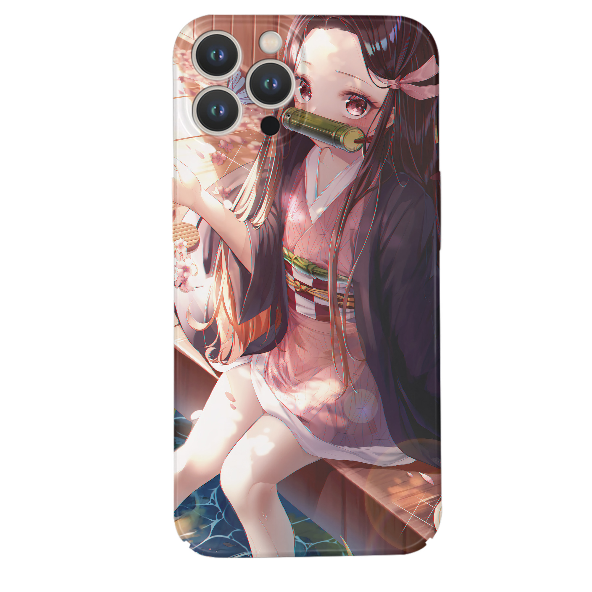 （画像用） 鬼滅の刃（きめつのやいば）竈門 禰󠄀豆子／かまど ねずこ Kamado Nezuko 【iPhone 14シリーズ対応】ハードケース